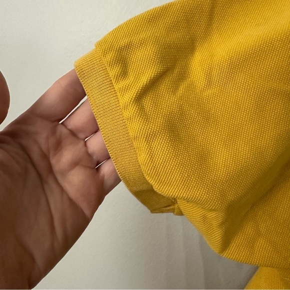 J. Crew Men’s Short Sleeve Mustard Yellow Casual Cotton Polo Sz XL GUC - Picture 6 of 7